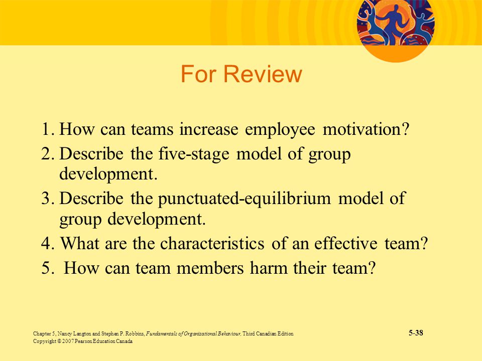 What are the differences between the five stage model of team development and the punctuated equilib